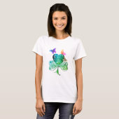 "Heb een Happy St. Patrick's Day" Green Shamrock T T-shirt (Voorkant volledig)