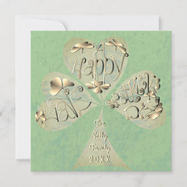 "Heb een Happy St. Patrick's Day" Handgeschreven d Bedankkaart