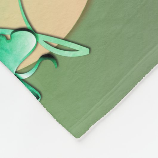 "Heb een Happy St. Patrick's Day!" Leprechaun Fleece Deken (Hoek)
