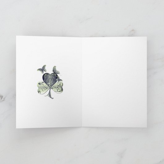 "Heb een Happy St. Patrick's Day" Shamrock Feestdagen Kaart (Binnen)