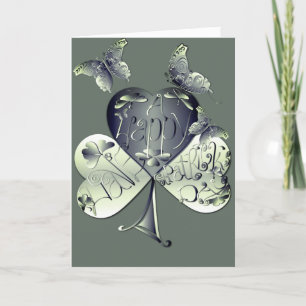 "Heb een Happy St. Patrick's Day" Shamrock Feestdagen Kaart