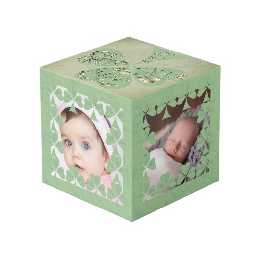 "Heb een Happy St. Patrick's Day" Shamrock Lijst (Achter hoekig)