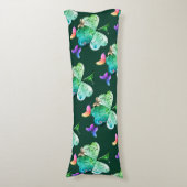 "Heb een Happy St. Patrick's Day" Shamrock Sherpa Lichaamskussen (Voorkant Verticaal)