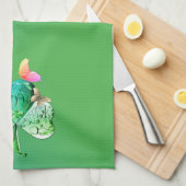 "Heb een Happy St. Patrick's Day" Shamrock Theedoek (Quarter Fold)