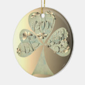 "Heb een Happy St. Patrick's hand geschreven Keramisch Ornament (Links)