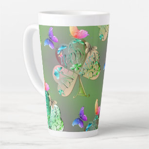 "Heb een Happy St. Patrick's" Shamrocks Latte Mok
