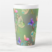 "Heb een Happy St. Patrick's" Shamrocks Latte Mok (Voorkant)