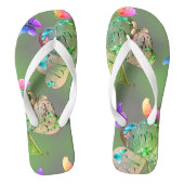 "Heb een Happy St. Patrick's" Shamrocks Teenslippe Teenslippers (Voetbed)