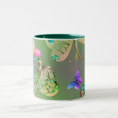 "Heb een Happy St. Patrick's" Shamrocks Tweekleurige Koffiemok (Center)