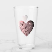 "Heb een Happy Valentijnsdag" met de hand geschrev Glas (Voorkant)