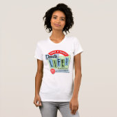Heb een hart. Ontwerp voor levensretro doneren T-shirt (Voorkant volledig)