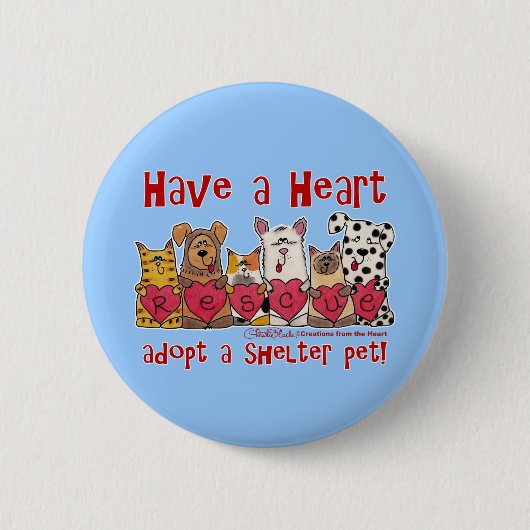 Heb een hart ronde button 5,7 cm (Voorkant)