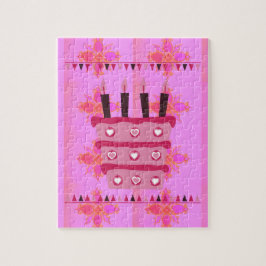 Heb een heerlijk gebufferde gelukkige verjaardag legpuzzel