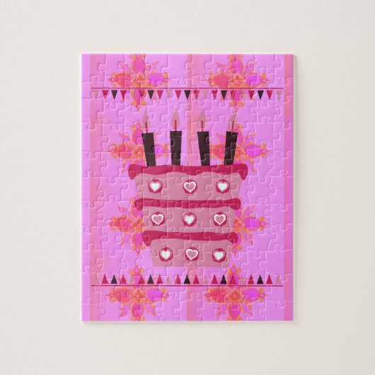 Heb een heerlijk gebufferde gelukkige verjaardag legpuzzel (Verticaal)