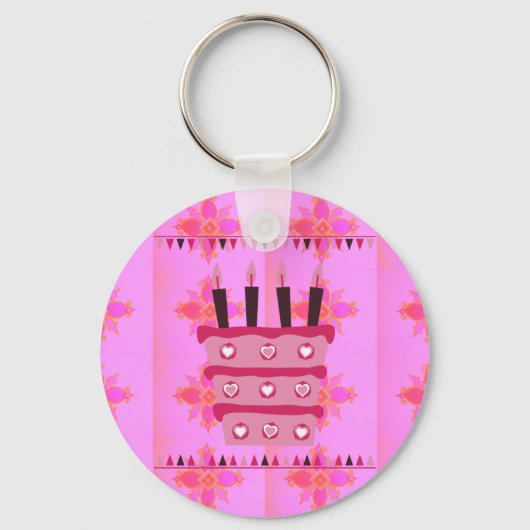 Heb een heerlijk gelukkige verjaardag sleutelhanger (Voorkant)