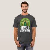 Heb een heerlijke dag grappige Mannen St Patrick's T-shirt (Voorkant volledig)