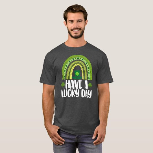 Heb een heerlijke dag grappige Mannen St Patrick's T-shirt (Voorkant volledig)