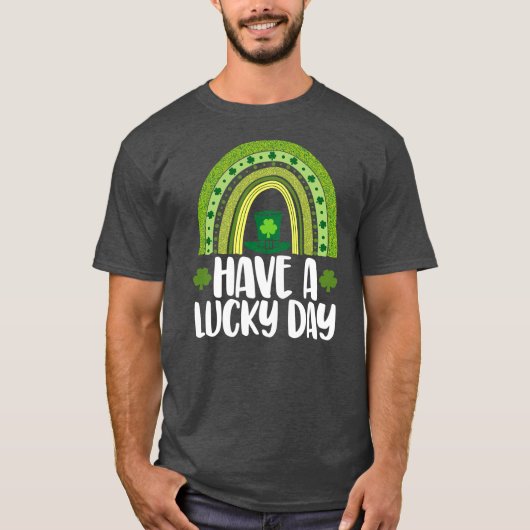 Heb een heerlijke dag grappige Mannen St Patrick's T-shirt (Voorkant)