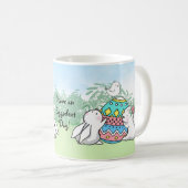 Heb een heerlijke dag konijntjes koffiemok (Voorkant rechts)