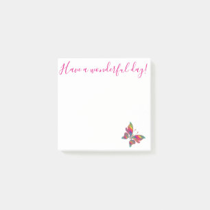 heb een heerlijke dag, Rainbow vlinder eenvoudig Post-it® Notes