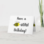 "Heb een heerlijke verjaardag!" Happy Bee Group Ka Kaart (Voorkant)
