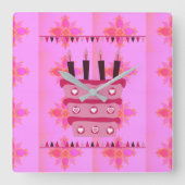 Heb een heerlijke verjaardag vierkante klok (Voorkant)