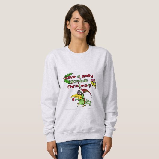 Heb een heilig zombie kerstshirt trui (Voorkant volledig)