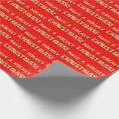 Heb een Hockey kerstkerstkerstkerstcadeaupapier Cadeaupapier (Hoek)