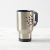 Heb een holly chritmas lichte koffie reisbeker (Voorkant rechts)