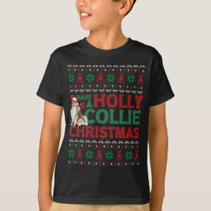 Heb een Holly Collie Kerstcollie Dog Ugly Xmas T-shirt