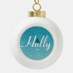 Heb een Holly Dolly kerstversiering, Personaliseer Keramische Bal Ornament