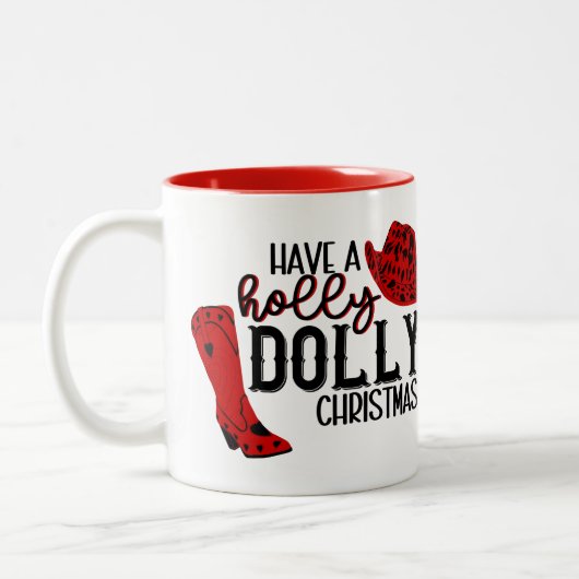 Heb een Holly Dolly Mok met Kerstkoffie (Links)