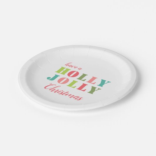 Heb een Holly Jolly Bord met kleurrijk kerstpapier (Gekanteld)
