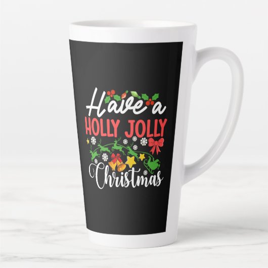 Heb een Holly Jolly Christmas-86096 Latte Mok (Rechts)