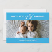 HEB EEN HOLLY JOLLY CHRISTMAS FLAT FOTO FEESTDAGENKAART (Voorkant)