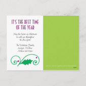 Heb een Holly Jolly Christmas Photo Briefkaart Plu (Achterkant)