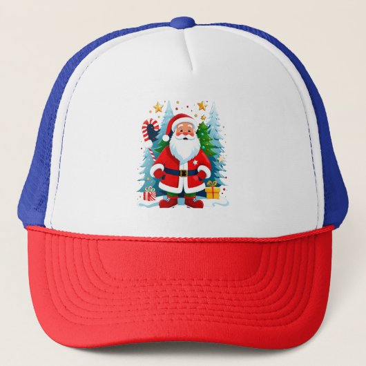 Heb een Holly Jolly Christmas Trucker Hat Pet (Voorkant)