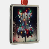 Heb een Holly Jolly Disc-mas! Christmas Metalen Ornament (Rechts)