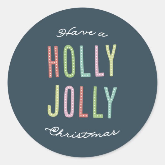 Heb een Holly Jolly Kerst sticker (Voorkant)