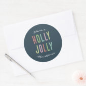 Heb een Holly Jolly Kerst sticker (Envelop)