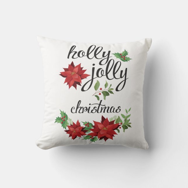 Heb een Holly Jolly kerstfeestdag Kussen (Voorkant)