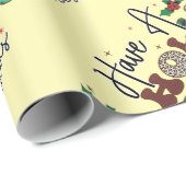Heb een Holly Jolly Kerstmis Cadeaupapier (Rol Hoek)