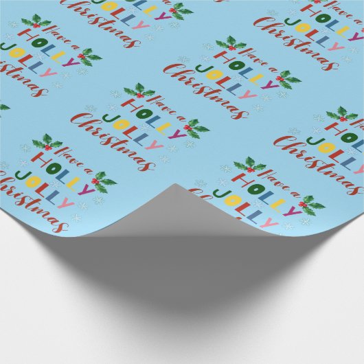 Heb een Holly Jolly Kerstmis Cadeaupapier (Hoek)