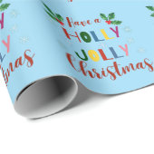 Heb een Holly Jolly Kerstmis Cadeaupapier (Rol Hoek)
