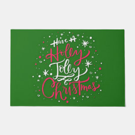 Heb een Holly Jolly Kerstmis Deurmat