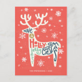 Heb een Holly Jolly Kerstmis Feestdagenkaart (Voorkant)