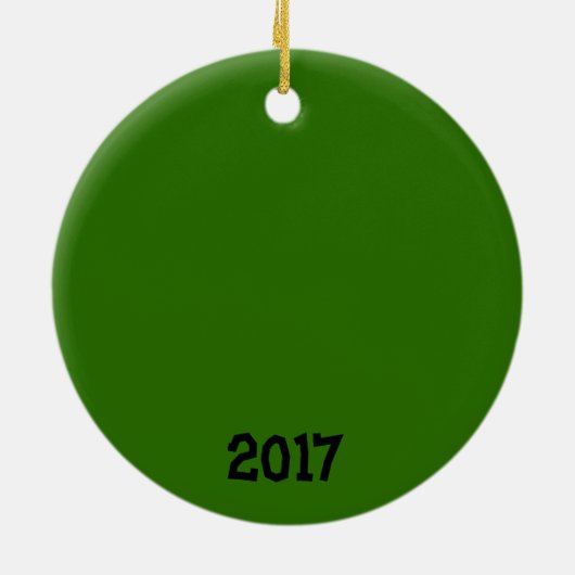 Heb een Holly Jolly Kerstmis Keramisch Ornament (Achterkant)