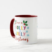 Heb een Holly Jolly Kerstmis Mok (Voorkant links)