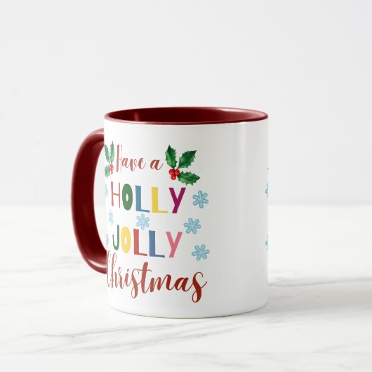 Heb een Holly Jolly Kerstmis Mok (Voorkant links)
