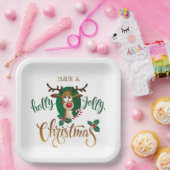 Heb een Holly Jolly Kerstmis Papieren Bordje (Feest)